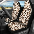 thumbnail image 2 of KUIFORTI Leopard Print 14 Pcs Seat Covers for Car Auto Center Console Armrest Pad Steering Wheel Cover Wristlet Keychain Car Interior Automotive Fits Most Cars, Sedans, SUVs, 2 of 7