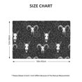 thumbnail image 4 of Placemats Set Of 4 / 6, Gothic Style Cool Goat Skull_A Placemats For Dining Table Indoor/Outdoors Heat Resistant Washable Placemats 18" X 12", 4 of 8