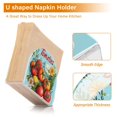 thumbnail image 5 of Yayeee Napkin Holder for Table Kitchen Paper Tissue Organization, Orange Floral Tomatoes, 5 of 8