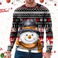 thumbnail image 2 of Mens Hoodie Men's Fashion Casual Loose Christmas Snowman Print Neck Comfortable Hoodless Thing 1 And Thing 2 Sweatshirts Mens Sweat Shirts with Hood Crop Sweater Men Sweatshirt without Hoo Orange 5XL, 2 of 4