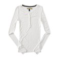 thumbnail image 1 of Camiseta Henley Aeropostale Acanalada para Mujer Color Blanco Roto Extra Pequeña, 1 of 2