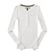 thumbnail image 1 of Camiseta Henley Aeropostale Acanalada para Mujer Color Blanco Roto Extra Pequeña, 1 of 2