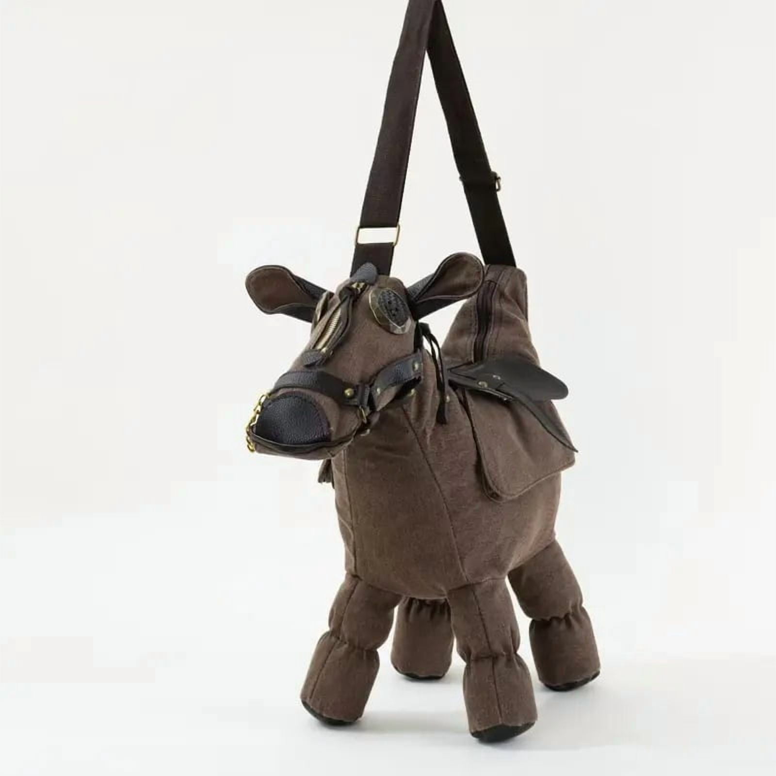 Personalized Donkey Shoulder Bag Crossbody Purse for Women, Fashion Animal Print Satchel Handbag with Adjustable Strap, Cute Unique Gift for Travel Shopping Daily Use