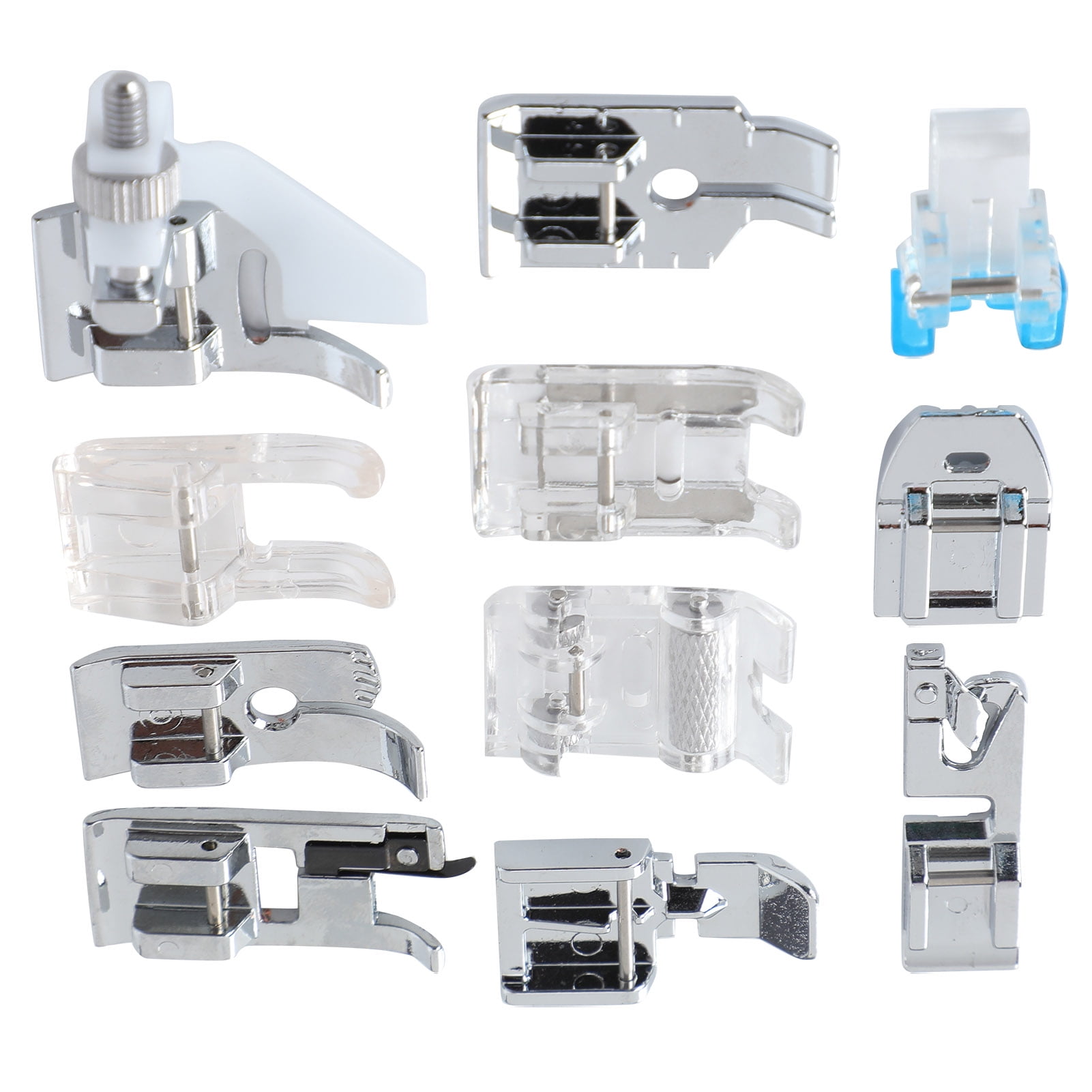 Sewing Machine Presser Feet Set, Sew Presser Foot Set, 11Pcs Corrosion
