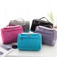 thumbnail image 2 of Bolsa de almacenamiento portátil de poliéster para hombre y mujer, organizador de artículos de tocador, bolsa de cosméticos de viaje colgante, bolsa de lavado impermeable, 2 of 5