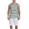 thumbnail image 4 of Easygdp Pirate Adventure Map Men's Mesh Basketball Jersey Quick Drying Sleeveless Shirts Fitted Muscle Tank Tops Sport Round Neck T-Shirt - 3X-Large, 4 of 9