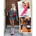 thumbnail image 5 of JIANFANG Slouch Socks for Women, 3 Pairs Soft Cotton Knee High Scrunch Tube Boot Socks, 5 of 8