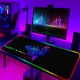 thumbnail image 1 of Alfombrilla de ratón Razer RGB grande para juegos de Anime, alfombrilla LED para ratón, accesorios para jugadores, alfombrilla de escritorio para PC con mesa LOL retroiluminada LIUWENJING unisex, 1 of 2
