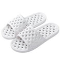thumbnail image 3 of PEASKJP Men's Casual Slide Sandals Non-Slip Slides Open Toe Shower Sandals Waterproof Slip On Sandals White 40, 3 of 5