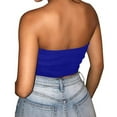 thumbnail image 3 of Summer Tube Tops Basic Crop Tops for Women Strapless Tank Casual Tunics Sexy Short Shirts, 3 of 5