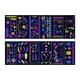 thumbnail image 1 of 12 piezas de tatuajes que brillan en la oscuridad, pintura corporal reactiva a la luz, tatuajes temporales Estilo A, 1 of 9