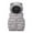 Grey, variant on Lkhaha Toddler Girl Jackets Cute Bear Ears Hooded Waistcoat Solid Sleeveless Down Vest Warm Zipper Quilted Winter Trendy Outwear
