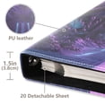 thumbnail image 3 of FORMRS 3 Ring Photo Album 4"x6" Self Adhesive Large Capacity PU Leather Cover, Pink Road, 3 of 8