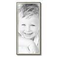 thumbnail image 2 of ArtToFrames 11" x 25" Silver with Stained Grey Picture Frame, 11x25 inch Silver Wood Poster Frame (WOM-4767), 2 of 7