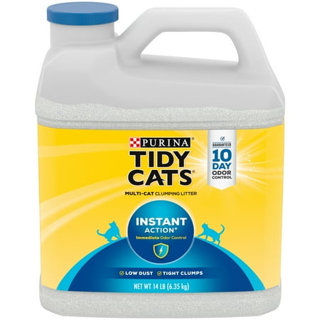 UPC: 0070230117168 | Purina Tidy Cats Clumping Cat Litter Instant Action Multi Cat Litter 14 lb. Jug