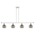 thumbnail image 2 of 516-4I-BK-G556-6SM Innovations Lighting Rochester - 4 Light Stem Hung Island In Industrial Style-8.38 Inches Tall and 48 Inches Wide-Matte Black, 2 of 7