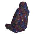 thumbnail image 2 of Wukai Colorful Shells Full Set Car Seat Covers with Soft Padding Universal Auto Front Seats Protector and Cushion Mat, 2 of 5