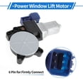thumbnail image 4 of Motor de elevación de regulador de ventana eléctrica del lado del conductor delantero izquierdo Unique Bargains para Ford Fiesta 2009-2013 No.DK495958XA/8A6114A389BC 6 Pin, 4 of 8