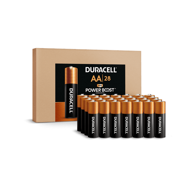 Duracell Coppertop AA Battery SIOC with POWER BOOST™, 1.5V Batteries, 28 Pack