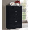 thumbnail image 2 of Pemberly Row Tall 7 Drawer Chest with 2 Locking Drawers in Black, 2 of 5