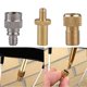 thumbnail image 1 of 3Pcs/Set Bike Air Pump Valve Adapter French to American Convert Wheel Gas Nozzle, 1 of 4