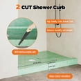 thumbnail image 2 of Jocisland Shower Curb Kit with Complete Shower Kit- Tray, Curb, Membrane, Seals, Corners, Trowel & Level, 48" x 72" Tray, Center Outlet Position, 2 of 9