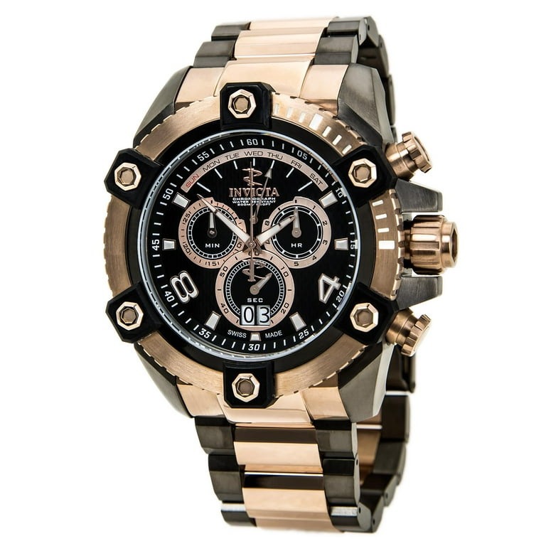 Invicta Men's 13046 Reserve Arsenal Gunmetal & Rose Gold Bracelet