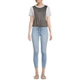 thumbnail image 4 of No Boundaries Juniors' Cinched Waist T-Shirt, 4 of 5