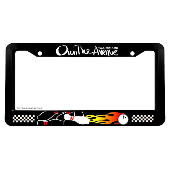 Bowling Car Truck License Plate Frame Model 229