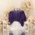 thumbnail image 2 of GFDYREE Sequin Tablecloth, Sequin Table Overlay Square, 50"x50", Purple, 2 of 6
