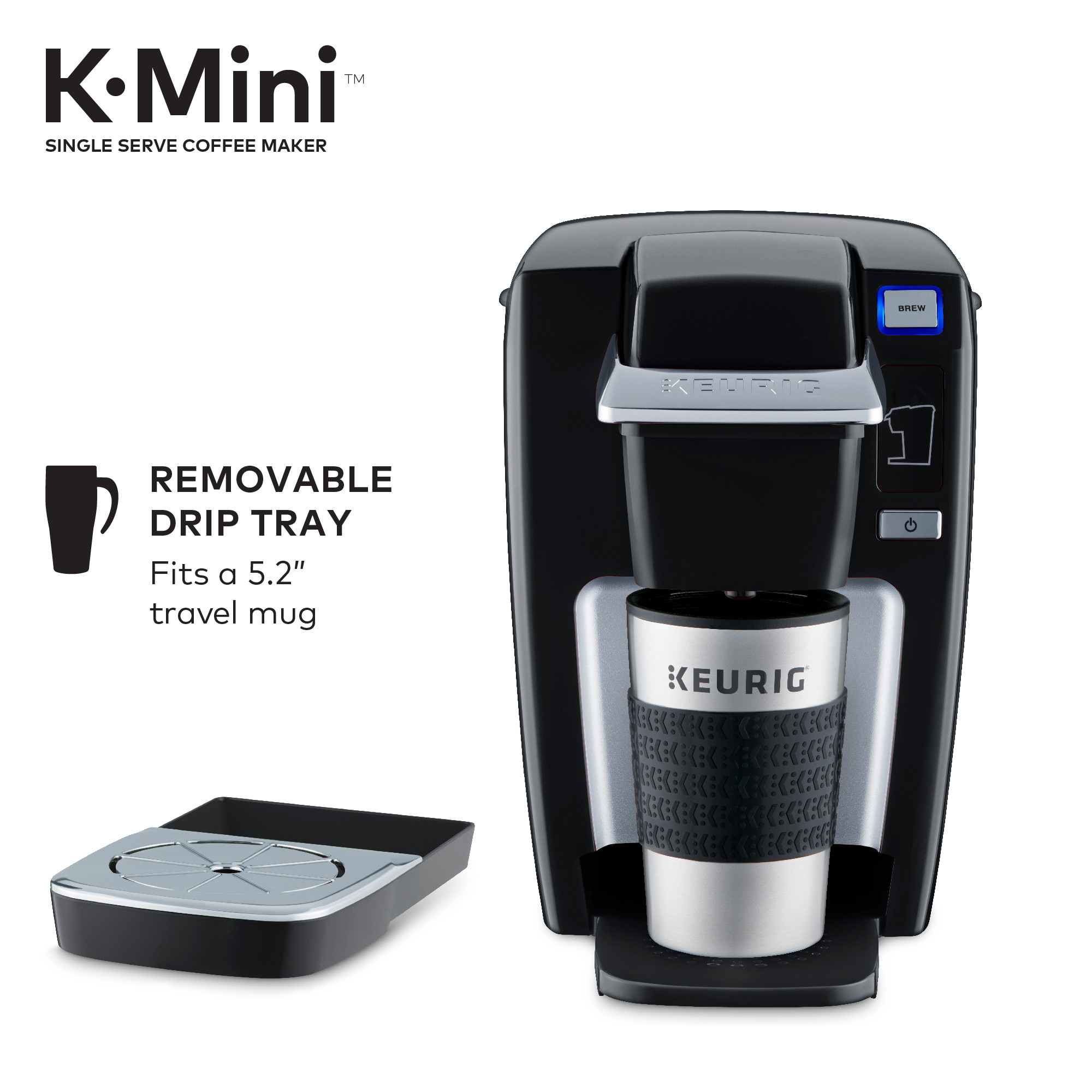 Keurig K-Mini K15 Single-Serve K-Cup Pod Coffee Maker, Black - image 3 of 10