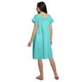 thumbnail image 3 of Moomaya Cotton Lace Neckline Sleepwear For Ladies Round Neck Womens Nightdress, 3 of 5