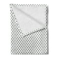 thumbnail image 2 of Geometric Soft Flannel Fleece Blanket, Simplistic Arrangement of Stripes and Angled Lines Greyscale Repeating Shapes, Cozy Plush for Indoor and Outdoor Use, 50" x 70", Grey and White, by Ambesonne, 2 of 5
