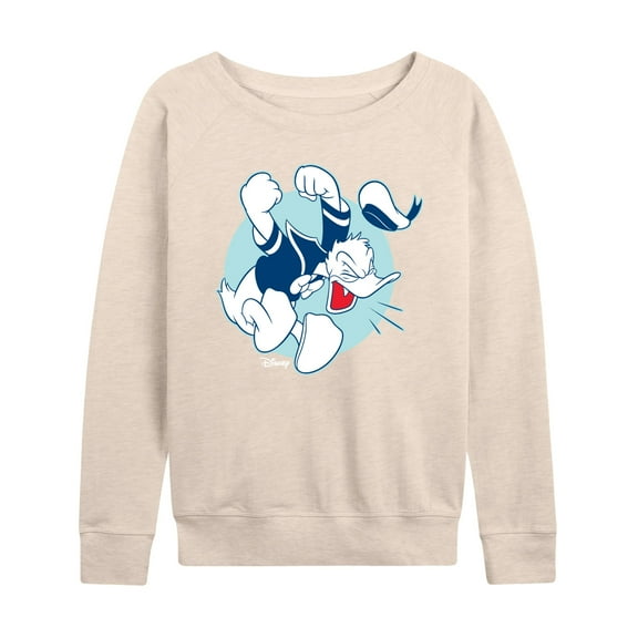 Mickey & Friends - Donald Duck's Temper Tantrum - Women's Lightweight French Terry Long Sleeve Shirt
