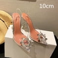 thumbnail image 1 of Grande Taille 44 45 Sandales à Talons Hauts Transparentes en PVC Mode Chaussures pour Femmes Sandales Tournesol en Strass Chaussures d'Été FGS, 1 of 7