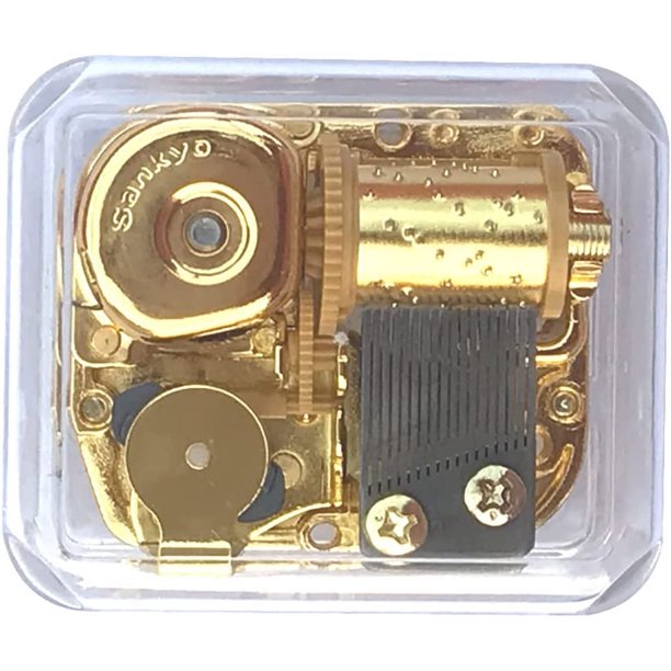 Clear Acrylic Wind Up Music Box With Sankyo Musical Movement (60 Tunes Option) (Canon In D Major