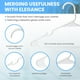 thumbnail image 4 of Organizador de armario blanco Plastic Hangers Simple Deluxe, paquete de 30 unidades, 4 of 7