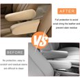 thumbnail image 6 of NOGIS 2 PCS Car Front Seat Armrest Covers, Elastic Fabric Stretch Auto Seat Armrest Protectors, Soft Front Seat Armrest Cover Replacement, Universal Vehicle Interior Accessories (Beige), 6 of 7