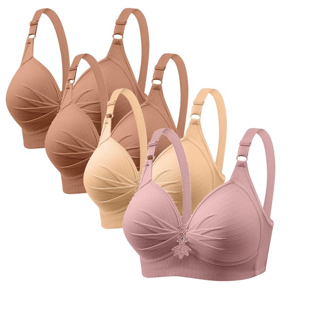 LOVZFMLL Soutiens-Gorge pour Femmes Soutien-Gorge Imprimé Grande Taille Quotidien Sans Armatures Multicolore 5TG