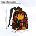 thumbnail image 3 of Fotbe Autumn Maple Leaves A Lightweight Casual Laptop Backpack for Men and Women, Daily use Waterproof backpack, Backpack for College, 3 of 7