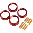 thumbnail image 1 of Para accesorios Interruptor automático de aire acondicionado Botón de CD Embellecedor decorativo para 2016-2020 (rojo), 1 of 5