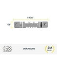 thumbnail image 4 of (4 pack) Ook Sawtooth Picture Hangers, ReadyNail, Small, Self-leveling, Steel, Zinc Finish, Silver, 3 pack, 4 of 12