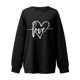 thumbnail image 5 of ICHUANYI Clearance Women's Fashion Sweatshirts Long Sleeved Lovely Printed Pullover Fall Crewneck Sweatshirt(Black, S) ICHUANYI WER2023081514311, 5 of 5