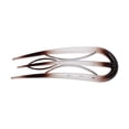 thumbnail image 5 of Unique Bargains 1 Pc Hair Pin U-shaped Hair Accessories 3.94"x1.50" Transparent Gray Dark Brown, 5 of 5