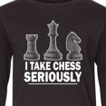 thumbnail image 4 of Inktastic Funny Chess Player Joke Long Sleeve Youth T-Shirt, 4 of 5
