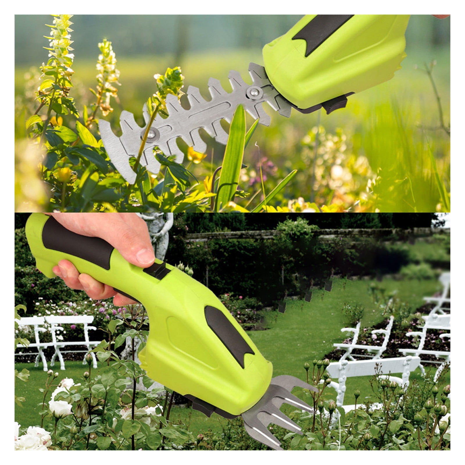 Electric Branch Trimmer Pruning Shears Garden Lawn Hedge Cordless Fence Weeder Mower Garden Tool ,2 IN 1 Trimmer & Edger
