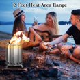 thumbnail image 2 of 7.5" Tabletop Fire Pit - Smokeless & Portable Mini Fire Bowl, Dual Fuel, 304 Stainless Steel with Carry Bag for Outdoor, 2 of 8