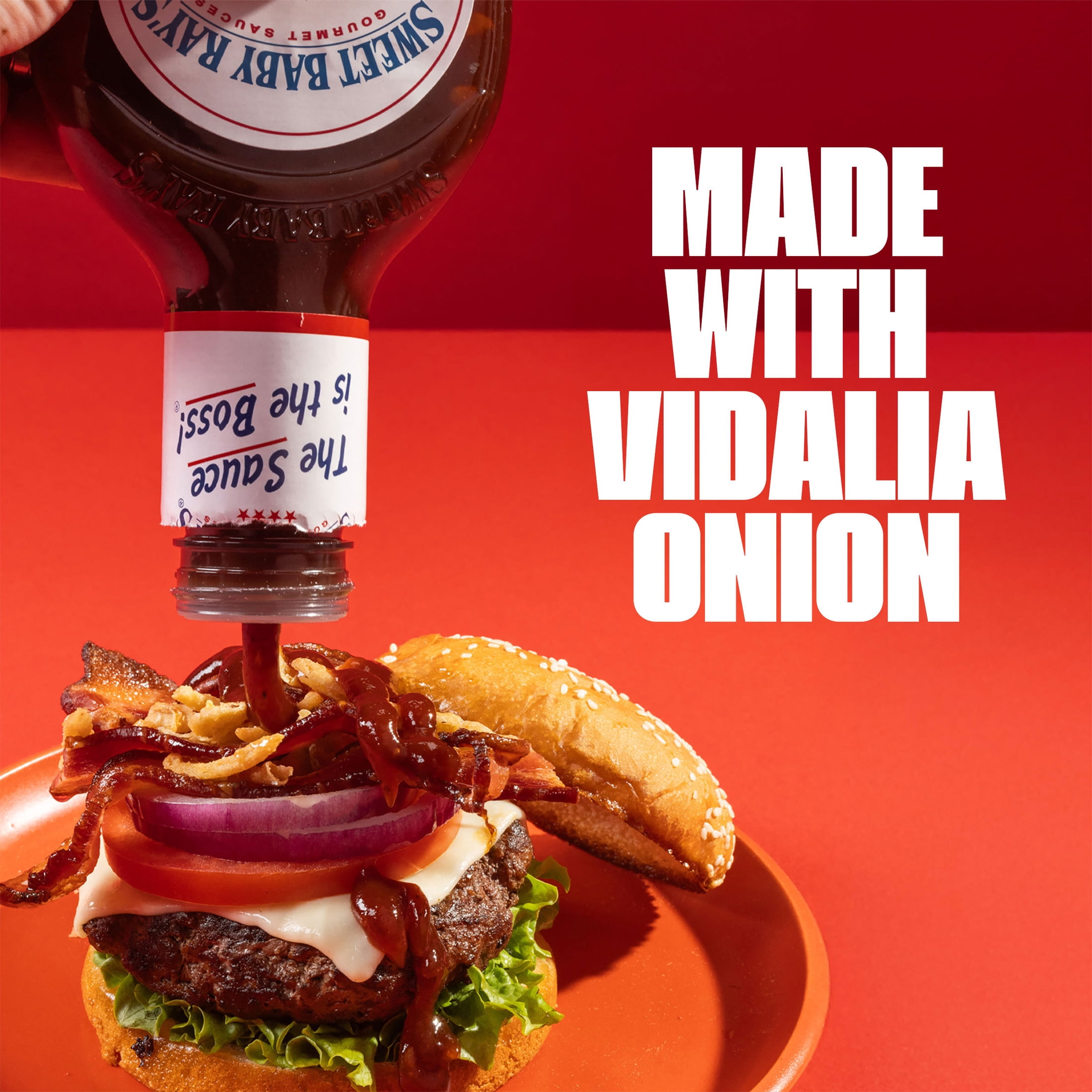 (12 pack) Sweet Baby Ray's® Sweet Vidalia® Onion Barbecue Sauce 18 oz