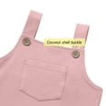 thumbnail image 4 of BOOMNY Toddler Girls Overalls Solid Sleeveless Jumpsuits for Kids Soft Baggy Fall Playsuits, 4 of 6
