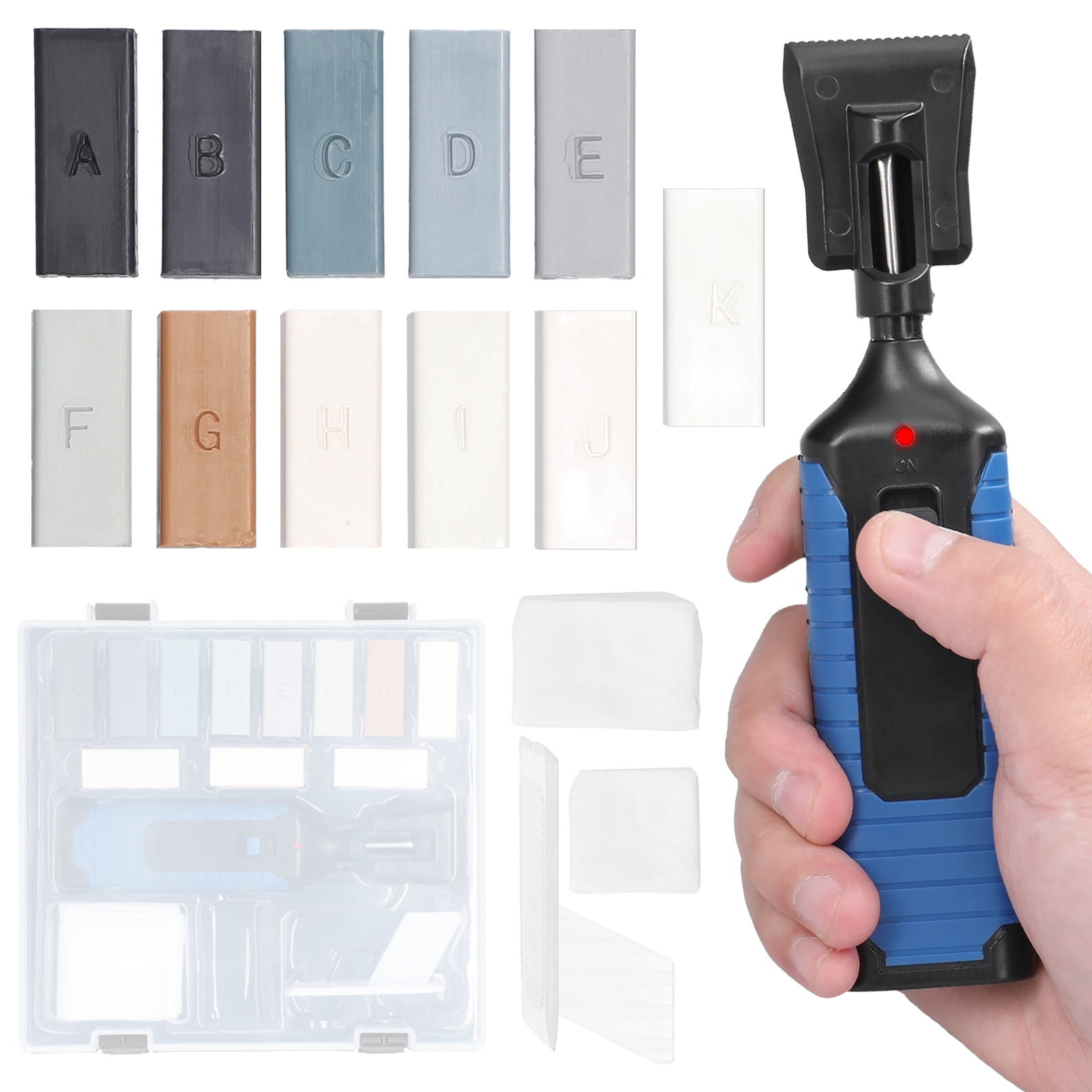 Amdohai Multifunction Repairing Tool Set DIY Repairing Tool Set Vinyl PVC Plastics Scratch Repairing Crack Fill
